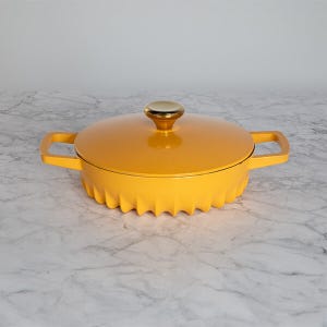 Fireup Cast Iron Yellow 2L Braiser with Lid