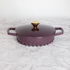Fireup Cast Iron Purple 2L Braiser with Lid