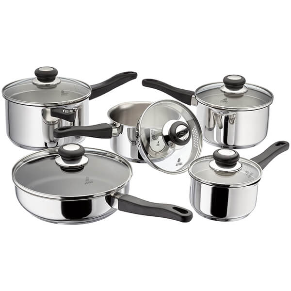 Photos - Stockpot Judge Vista 5 Piece Draining Saucepan Set 