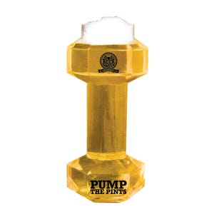 Beer O'Clock Dumbbell Beer Glass
