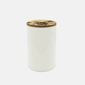 The Just Slate Company Bee Oak & Ceramic Small Storage Jar