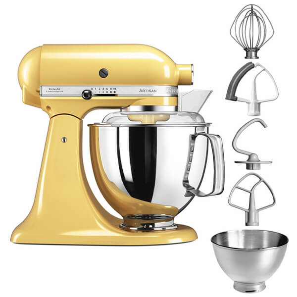 KitchenAid Majestic Yellow Mixer, 5 Qt - WebstaurantStore