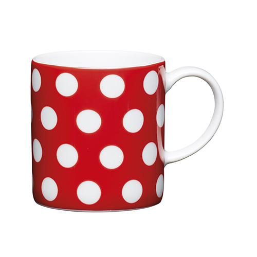 Photos - Mug / Cup Kitchen Craft KitchenCraft Red Polka Dot Porcelain Espresso Cup 