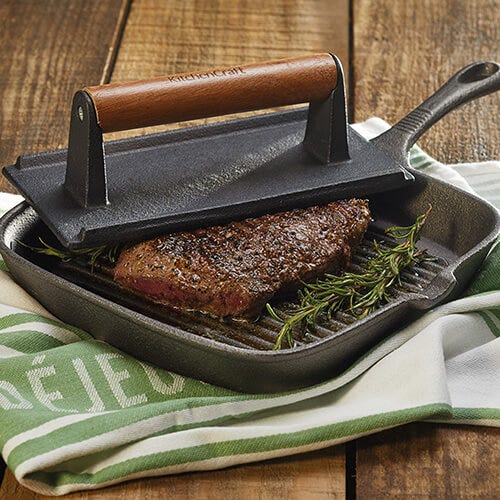KitchenCraft Cast Iron Grill Press