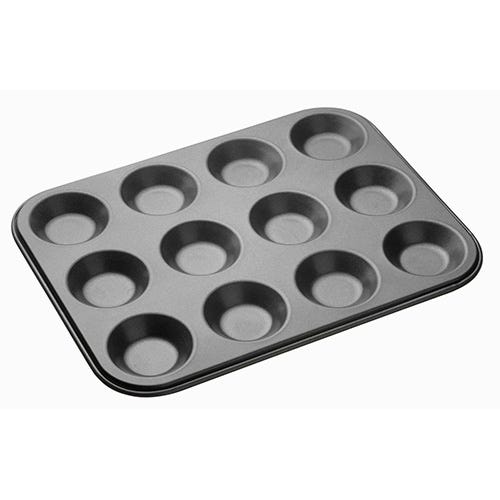 Photos - Bakeware Masterclass Master Class Non-Stick Twelve Hole Shallow Baking Pan 32 x 24cm 