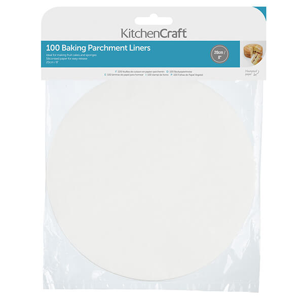 Photos - Bakeware Kitchen Craft KitchenCraft Round 20cm Siliconised Baking Papers 