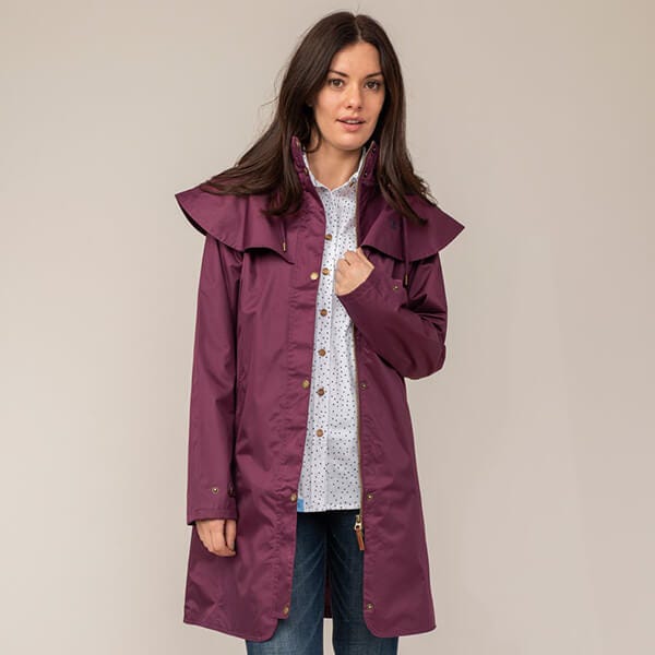 Lighthouse Outrider 3 4 Length Waterproof Raincoat Plum