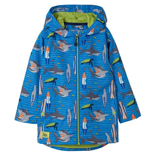 Lighthouse Boys Shark Surf Print Ethan Coat