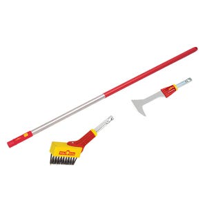 Wolf Garten Multi-Change Weeding Brush, Scraper & 142cm Handle