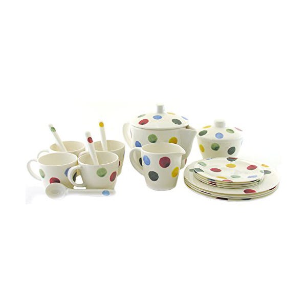 Emma Bridgewater Polka Dot 19 Piece Melamine Childs Tea Set PD5001 Harts of Stur