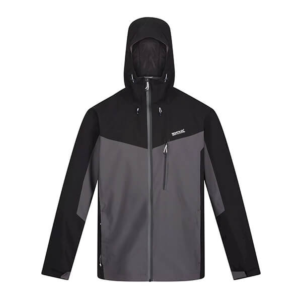 Regatta Mens Birchdale Waterproof Jacket Dark Grey Black Harts of Stur