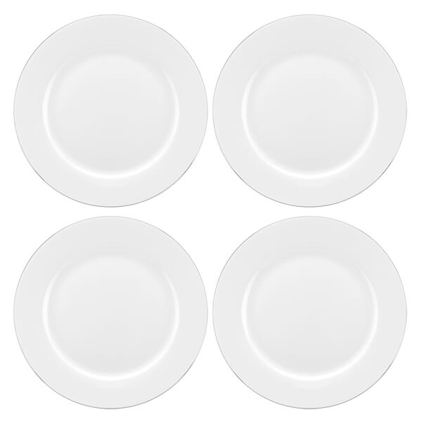 Photos - Plate Royal Worcester Serendipity Platinum Set of 4 Dinner  