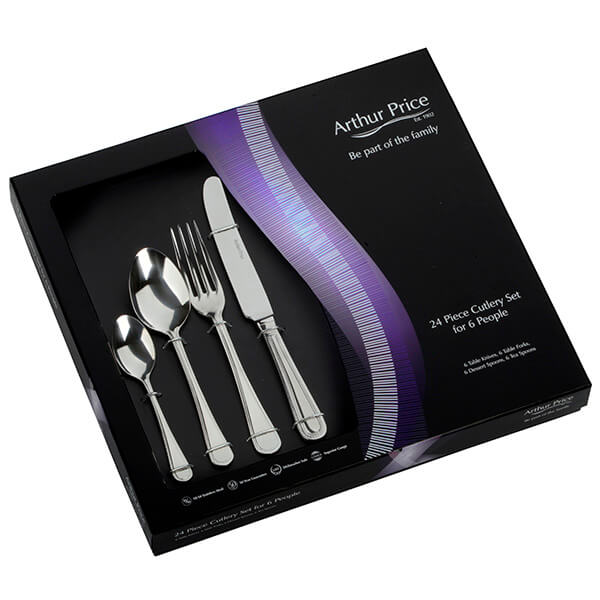 Photos - Cutlery Set Arthur Price Classic Bead 24 Piece Cutlery Gift Box Set 