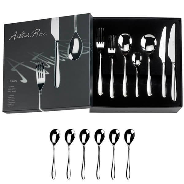 Photos - Cutlery Set Arthur Price Signature Henley 42 Piece Cutlery Box Set Plus FREE Set of 6 