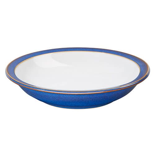 Denby Imperial Blue Shallow Rimmed Bowl
