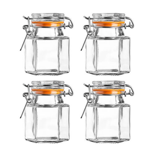 Kilner Set Of 4 Hexagonal Spice Jars 90ml