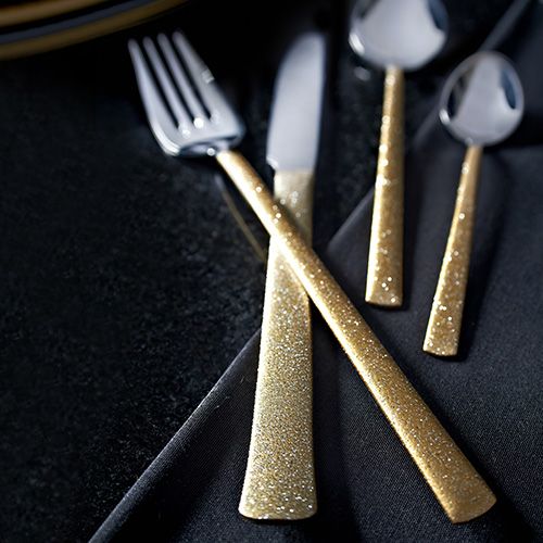 Viners High Fashion Dazzle Gold 16 Piece Cutlery Set