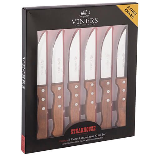 Viners Rodeo 6 Piece Steak Knife Giftbox