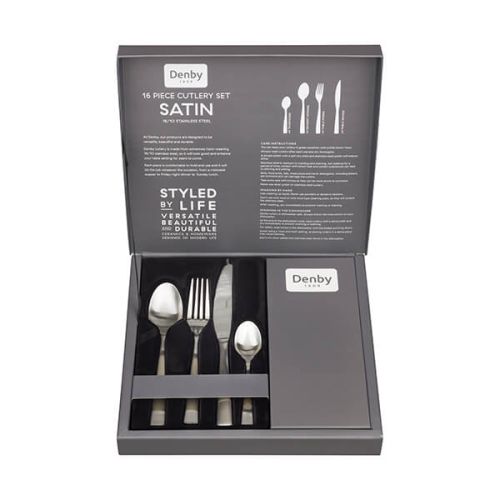 Denby Satin 16 Piece Cutlery Set