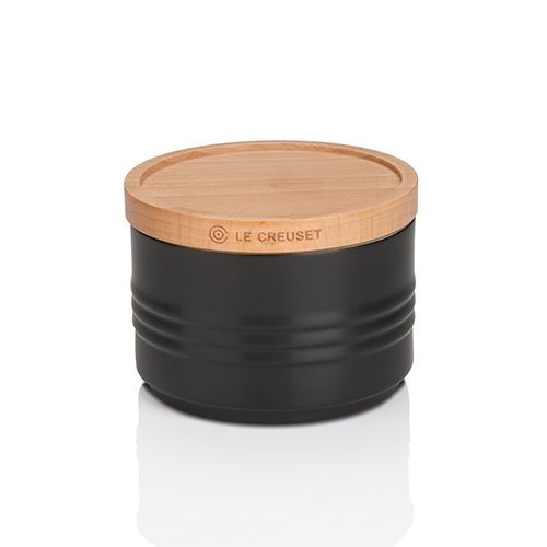 Le Creuset Satin Black Stoneware Small Storage Jar 3 for 2