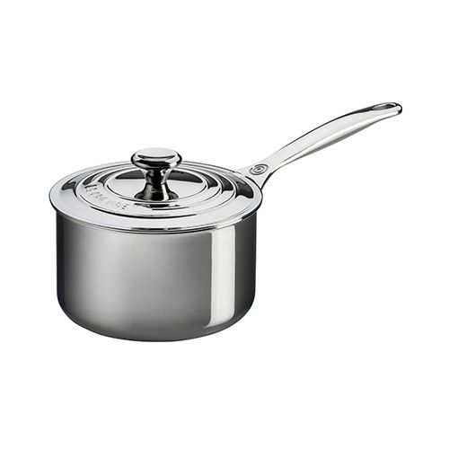 Le Creuset Signature Stainless Steel 16cm Saucepan With Lid