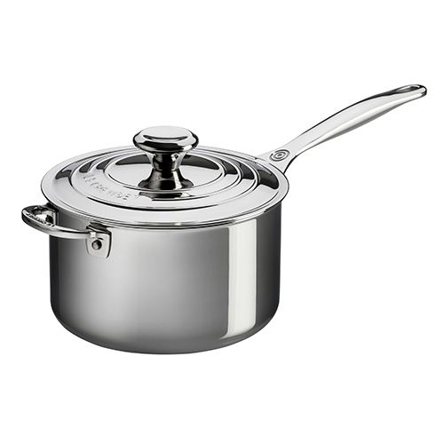 Le Creuset Signature Stainless Steel 20cm Saucepan With Lid