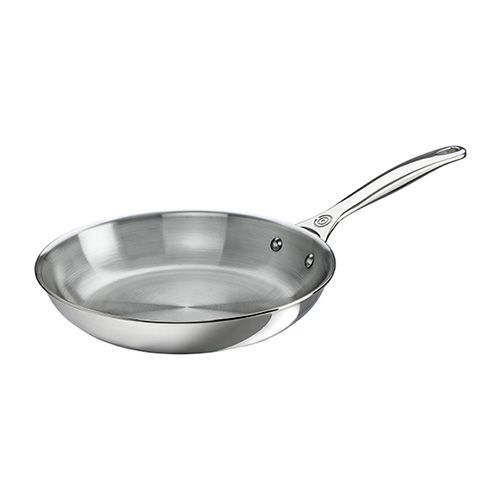 Le Creuset Signature Stainless Steel 26cm Frying Pan Stainless Steel Interior