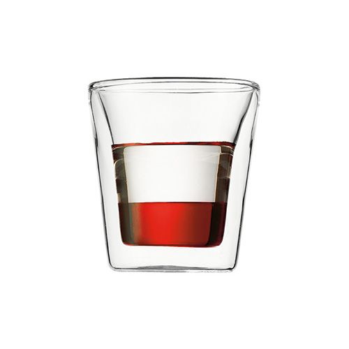 Bodum Canteen Glass Double Wall Cup 0.1L / 3oz Set Of 2