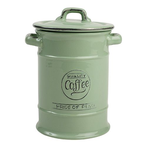 T&G Pride Of Place Coffee Jar Old Green