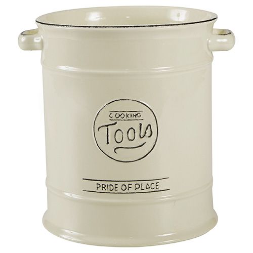 T&G Pride Of Place Large Cooking Tools Jar Old Cream