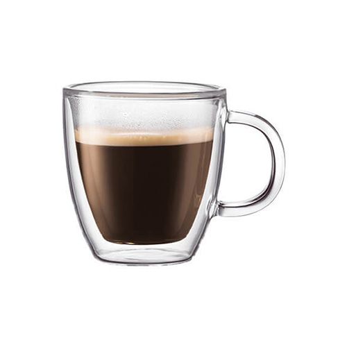 Bodum Bistro Double Wall Glass Espresso Mug Set Of 2