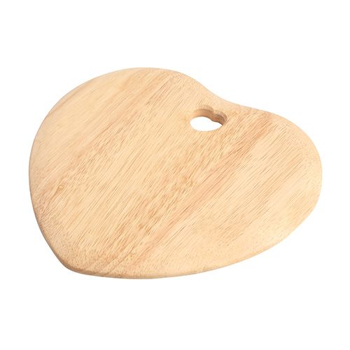 T&G Colonial Home Heart Shaped Chopping Board With Heart Cut Out In Hevea