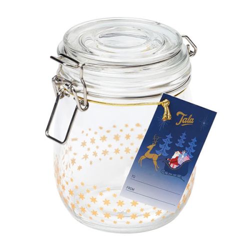 Tala Christmas 750ml Star Glass Jar