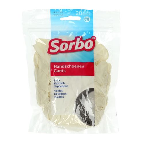Sorbo Pack of 20 Latex Disposable Gloves
