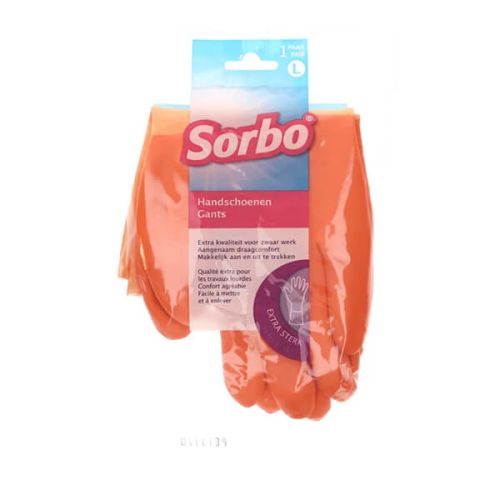 Sorbo Household Comfort Gloves Large Orange