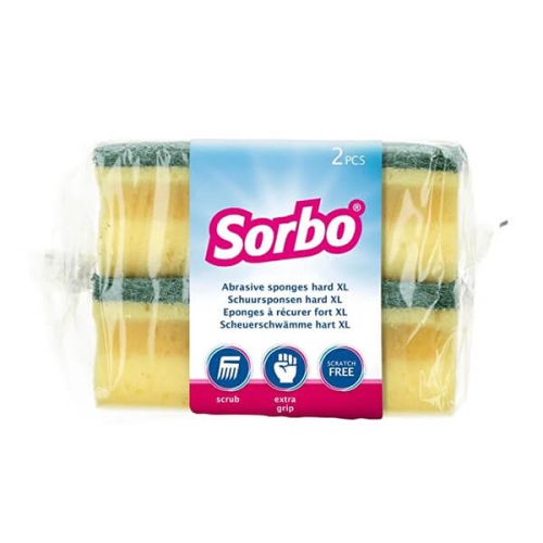 Sorbo Pack of 2 XL Hard Scouring Sponge