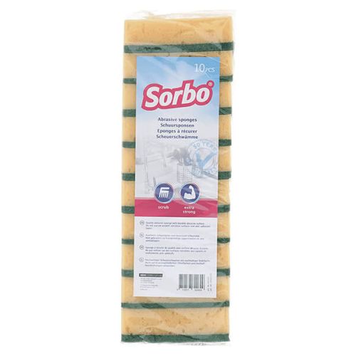 Sorbo Pack of 10 Heavy Quality Scouring Sponges