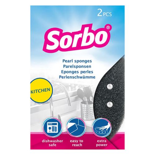 Sorbo Pack of 2 Pearl Sponges Kitchen