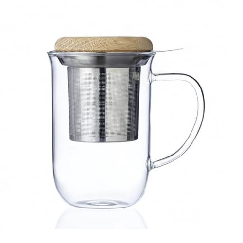 VIVA Scandinavia Minima Balance Glass Tea Mug with Infuser