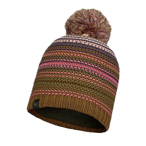 Buff Neper Rose Knitted & Fleece Band Hat