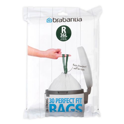 Brabantia Perfectfit Bags Size R 36 Litre 30 Bag Dispenser Pack