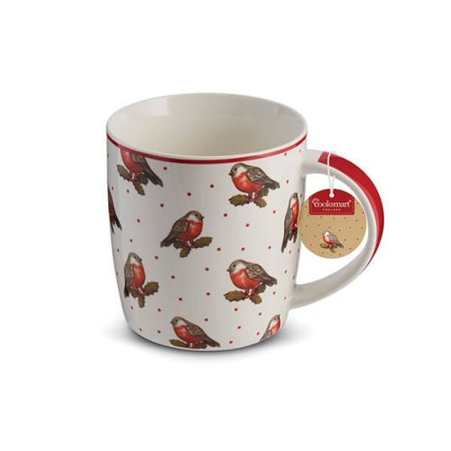 Cooksmart Red Red Robin Barrel Mug Motif
