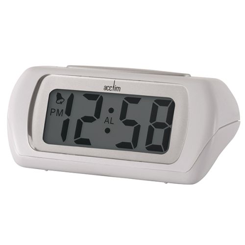 Acctim Auric Alarm Clock White