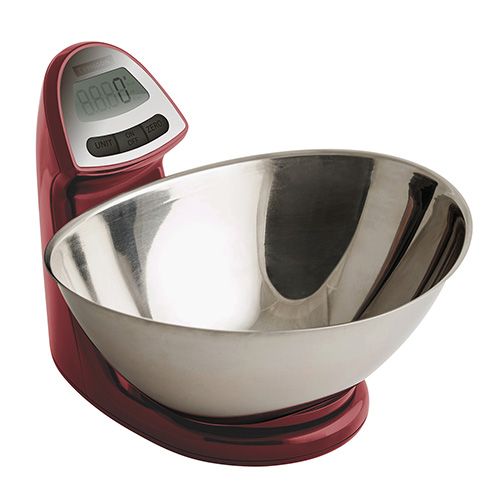Typhoon Vision Electronic Kitchen Scales Red