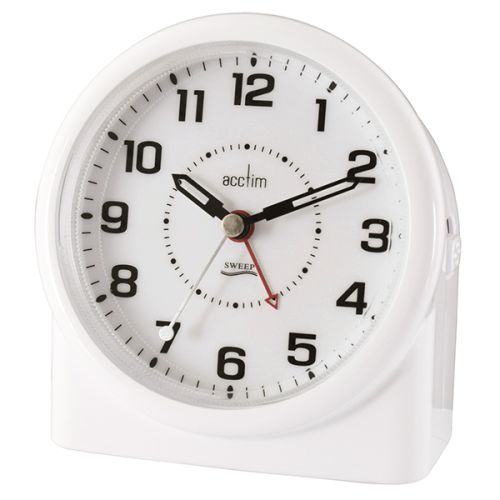 Acctim Central Alarm Clock White 7.5 x 11.2 x 12 cm 