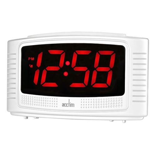 Acctim Vian Alarm Clock White