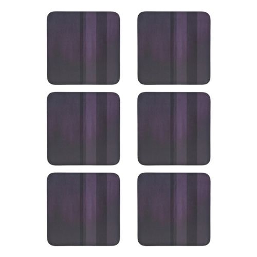 Denby Colours Set Of 6 Purple Coasters