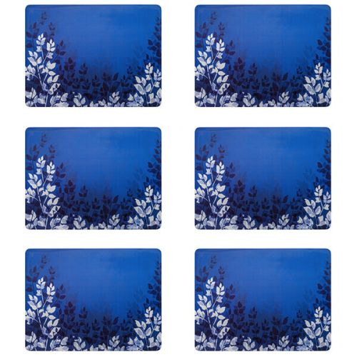 Denby Colours Blue Foliage Placemats Set Of 6