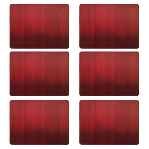 Denby Colours Set Of 6 Red Placemats