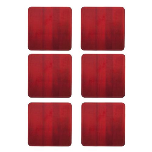 Denby Colours Set Of 6 Red Coasters